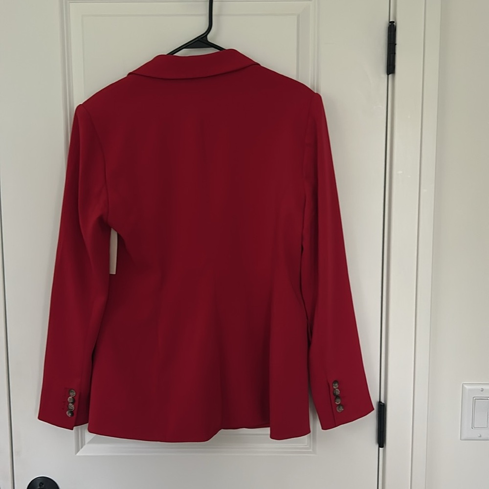 NWT BOSTON PROPER size 12 Red Blazer Jacket - Picture 6 of 6